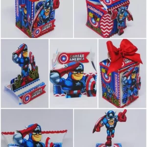 Aniversario Tema Capitão América Studio