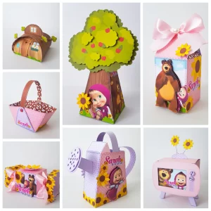 Aniversario Tema Masha E O Urso Studio e Pdf