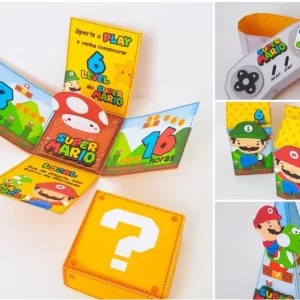 Arquivo Decoração Mario Bros Studio e Pdf