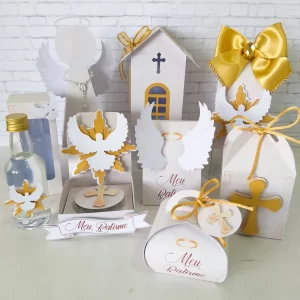 Arquivo digital de batizado em Studio e PDF para topo de bolo e caixas lembrancinhas