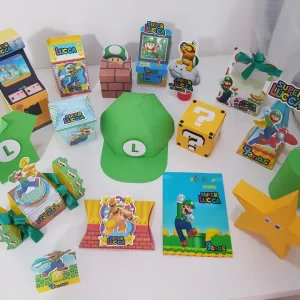 Arquivo digital Mario Bros em Studio para topo de bolo e decoração de festa infantil