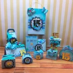 Arquivo de Corte 15 Anos Azul Floral Studio