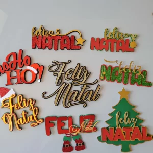 Arquivo de corte topo de bolo Natal Studio para imprimir
