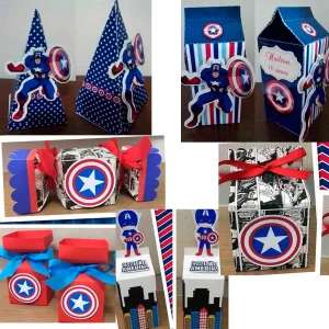 Centro de Mesa Capitão América Studio