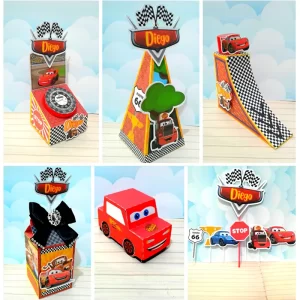 Centro de Mesa Carros Studio e Pdf