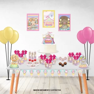 Centro de Mesa Circo Rosa Studio e Pdf