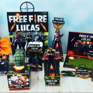 Centro de Mesa Free Fire Studio e Pdf