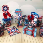 Decoraçao Capitão América Studio, Png e Pdf