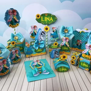 Decoração Frozen Luxo Studio, Png e Pdf