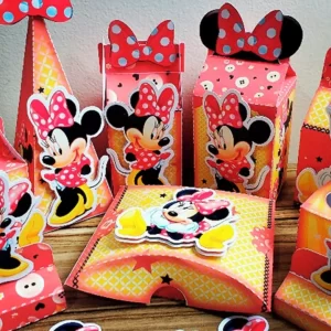Decoração Minnie Vermelha Studio