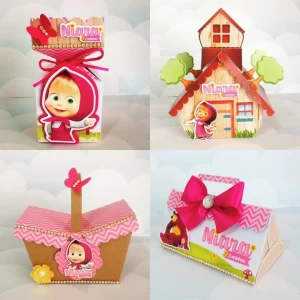 Decoraçao Simples Masha e o Urso Studio