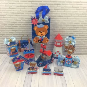 Decoração Tema Ursinho Marinheiro Studio