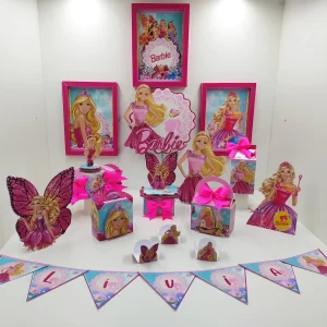 Decoração da Barbie Infantil Studio, Png e Pdf