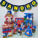 Decoração de Aniversário do Sonic Studio e Pdf
