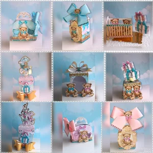 Decoração de Chá Revelação Studio e Pdf