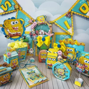 Decoracao do Bob Esponja Studio, Png e Pdf