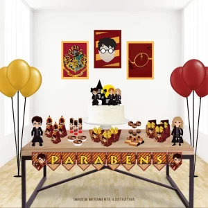 Enfeites Tema Harry Potter Studio, Png e Pdf