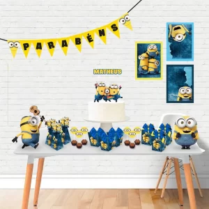Festa Decoração Minions Studio e Pdf