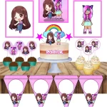 Festa Decoração Roblox Rosa Studio