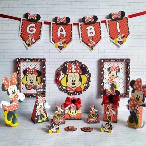 Festa Minnie Vermelha Studio, Png e Pdf