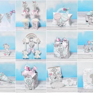 Festa Tema Chá Revelação Elefantinho Studio