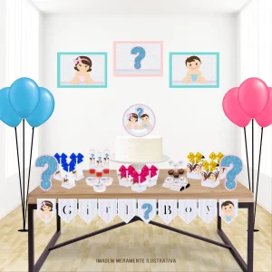 Festa Tema Chá Revelação Studio e Pdf