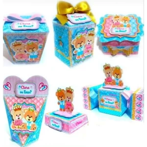 Festa Tema Chá de Revelação Ursinhos Studio