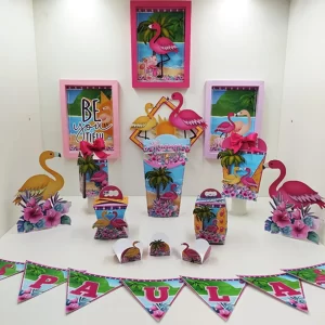 Festa Tema Flamingo Studio e Pdf