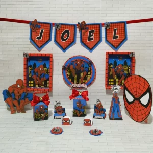 Festa Tema Homem Aranha Studio, Png e Pdf