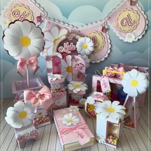 Festa Tema Margaridas Studio, Png e Pdf