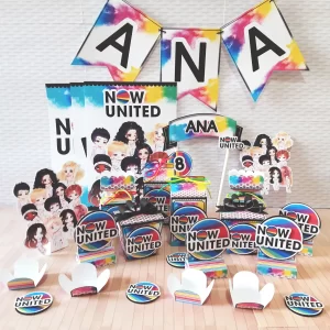 Festa Tema Now United Studio, Png e Pdf