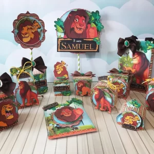 Festa Tema Rei Leão Studio, Png e Pdf