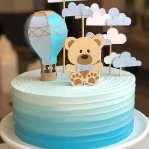 Festa topo de bolo Ursinho Baloeiro arquivo Studio para imprimir