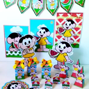 Decoração Magali festa em casa arquivo de corte Studio e PDF