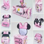 Painel Minnie Rosa Studio, Png e Pdf