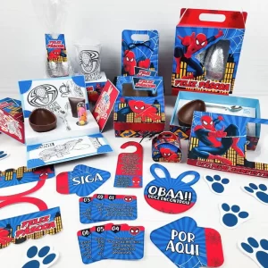 Páscoa Tema Homem Aranha Studio e Pdf