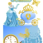 Tema Topo de Bolo Cinderela Luxo Studio