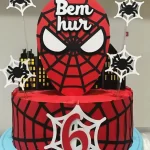 Tema Topo de Bolo do Homem Aranha Studio