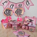 Tema de Festa do Flamengo Rosa Studio e Pdf