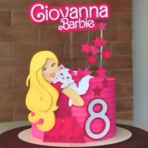 Topo de Bolo Barbie Para Imprimir Studio