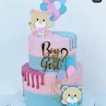 Topo de Bolo Chá Revelação Ursinhos Studio