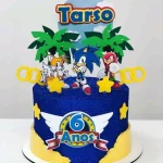 Topo de Bolo Sonic Para Imprimir Studio