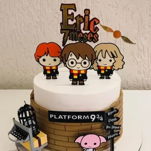 Topo de bolo tema Harry Potter arquivo Studio para imprimir