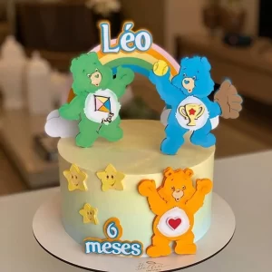 Topo de bolo tema Ursinhos Carinhosos arquivo Studio para imprimir