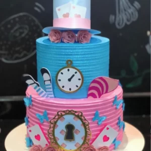 Topo de Bolo da Alice no País das Maravilhas
