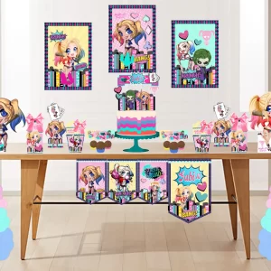 Aniversario Arlequina Infantil Studio e Pdf