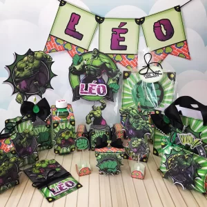 Aniversário Simples do Hulk Studio, Png e Pdf