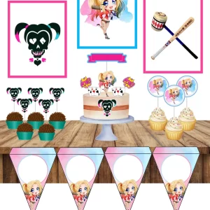 Aniversario Tema Arlequina Studio