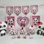 Aniversario Tema Panda Rosa Studio