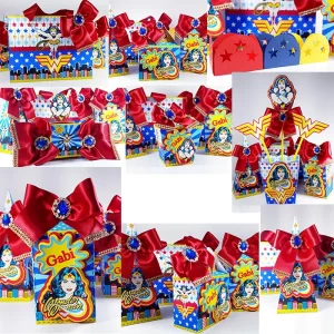 Arranjo de Mesa da Mulher Maravilha